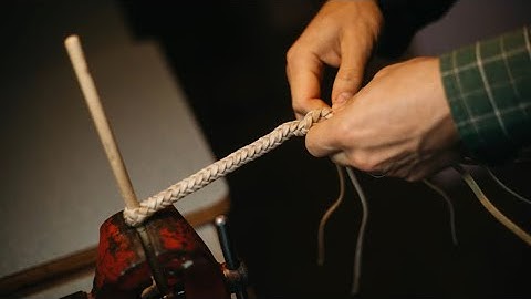 Rawhide Braiding: Braiding 8 Strands of Rawhide