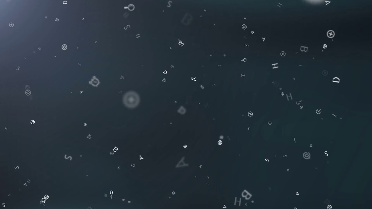 background with abstract flying letters