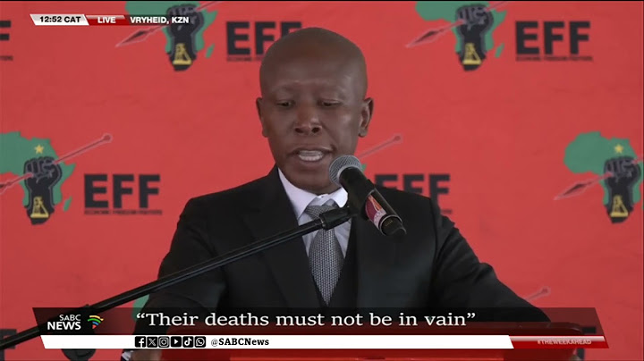 KZN bus crash victims funeral | EFF Leader Julius Malema addresses mourners