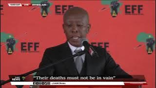 KZN bus crash victims funeral | EFF Leader Julius Malema addresses mourners