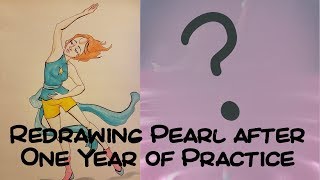 A Year of Artwork (How I Drew Daily) | Pearl Redraw | Speed Paint with Commentary
