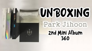 Park Jihoon 2nd Mini Album 3type Full set unboxing