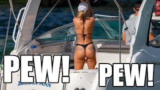 THE TARGET YOU CAN'T MISS 🎯 😜 | Episode 46  🔥👉👙 | Miami River | @DroneViewHD | Party Boats