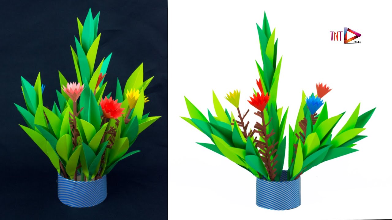 How To Make Paper Flower Bouquet | DIY Flower Arrangements Ideas | Easter Flower Guldasta