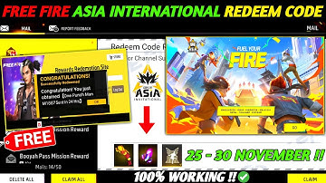 FREE FIRE REDEEM CODE TODAY 26 NOVEMBER REDEEM CODE FREE FIRE | FF REDEEM CODE TODAY 26 NOVEMBER