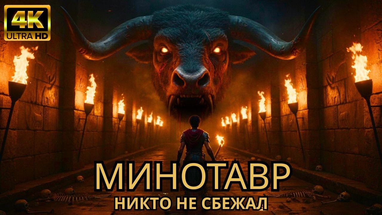 МИНОТАВР | ПОЛНЫЙ ФИЛЬМ | ЧУДОВИЩЕ ЛАБИРИНТА, ПОЖИРАВШЕЕ МОЛОДЁЖЬ АФИН, И НИКТО НЕ МОГ СПАСТИСЬ 4K