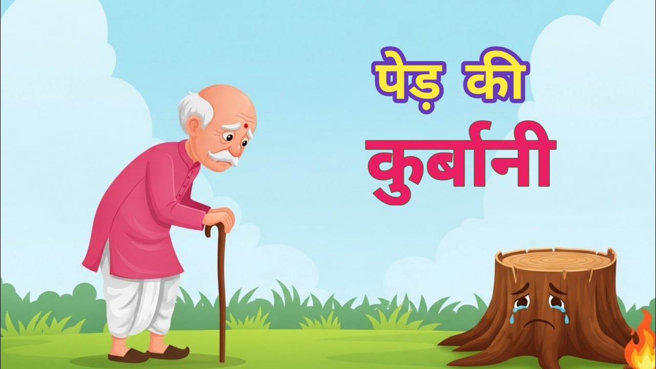 पेड़ की कुर्बानी | TREE’S SACRIFICE | Emotional Hindi Story for Kids