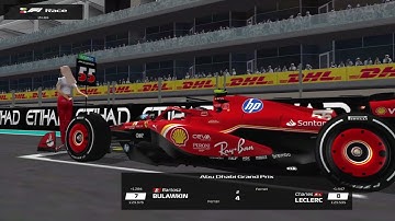 F1 Challenge VB | 2024 Yas Marina | 25% race with AI