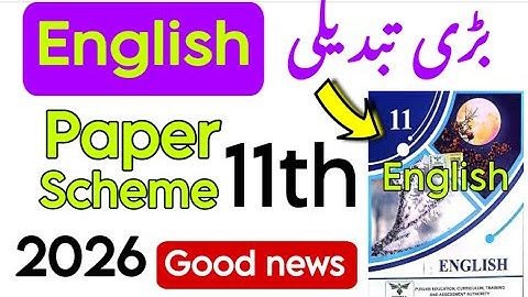 11th Class English Paper Pattern 2026 (Smart Syllabus) — Punjab Boards Explained