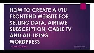 How To Create a Vtu Website For Selling Data and Airtime screenshot 4