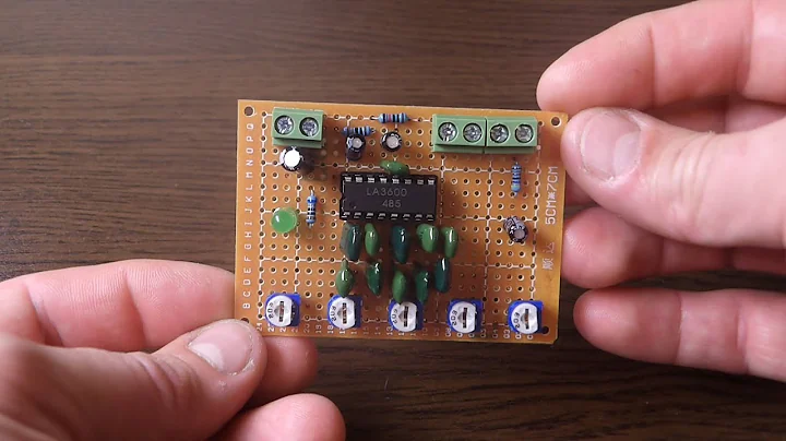 Simple 5 Band Audio Graphic Equalizer Base On LA 3600