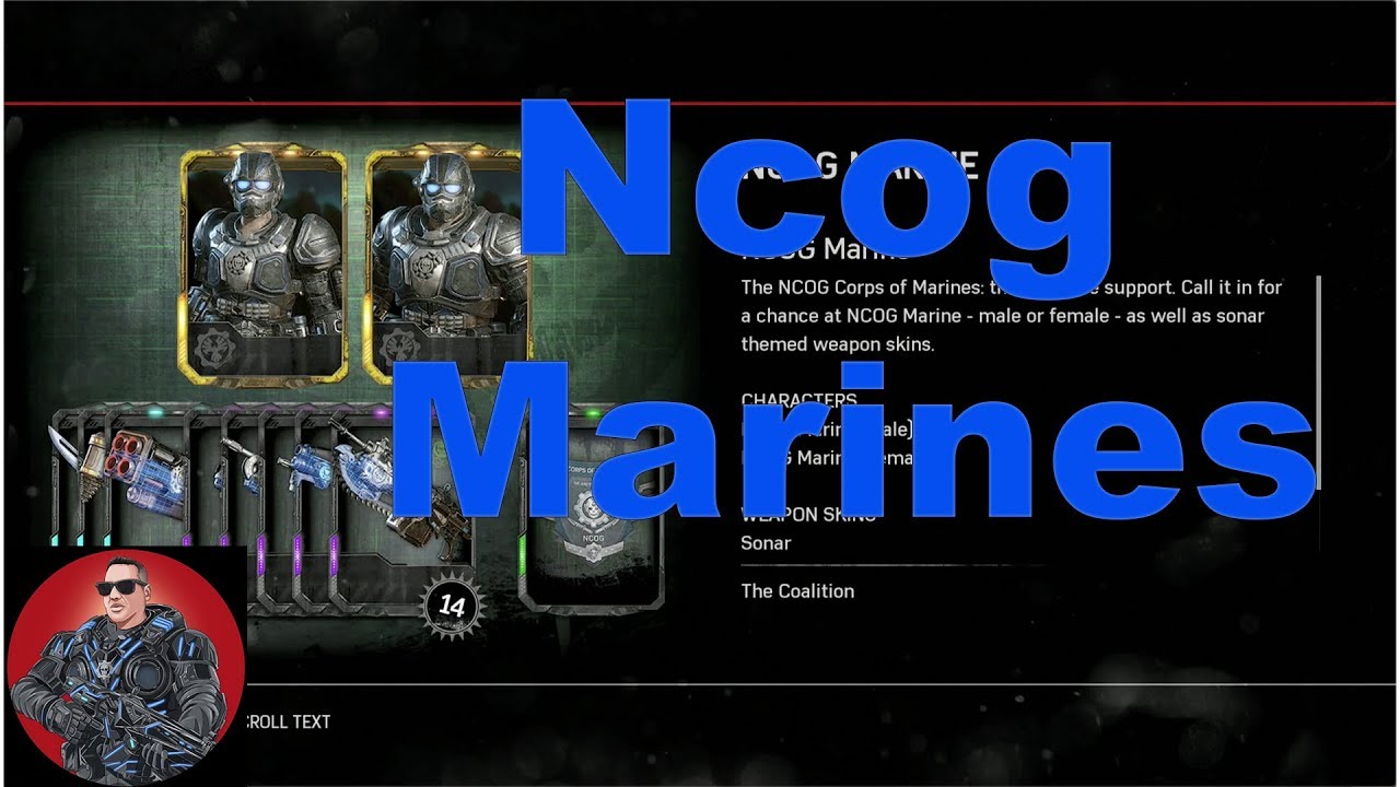 Gears of War 4 Ncog Marines Sonar weapon skins - YouTube