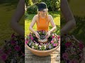 DIY Solar Fountain Garden 🌿✨ #DIY