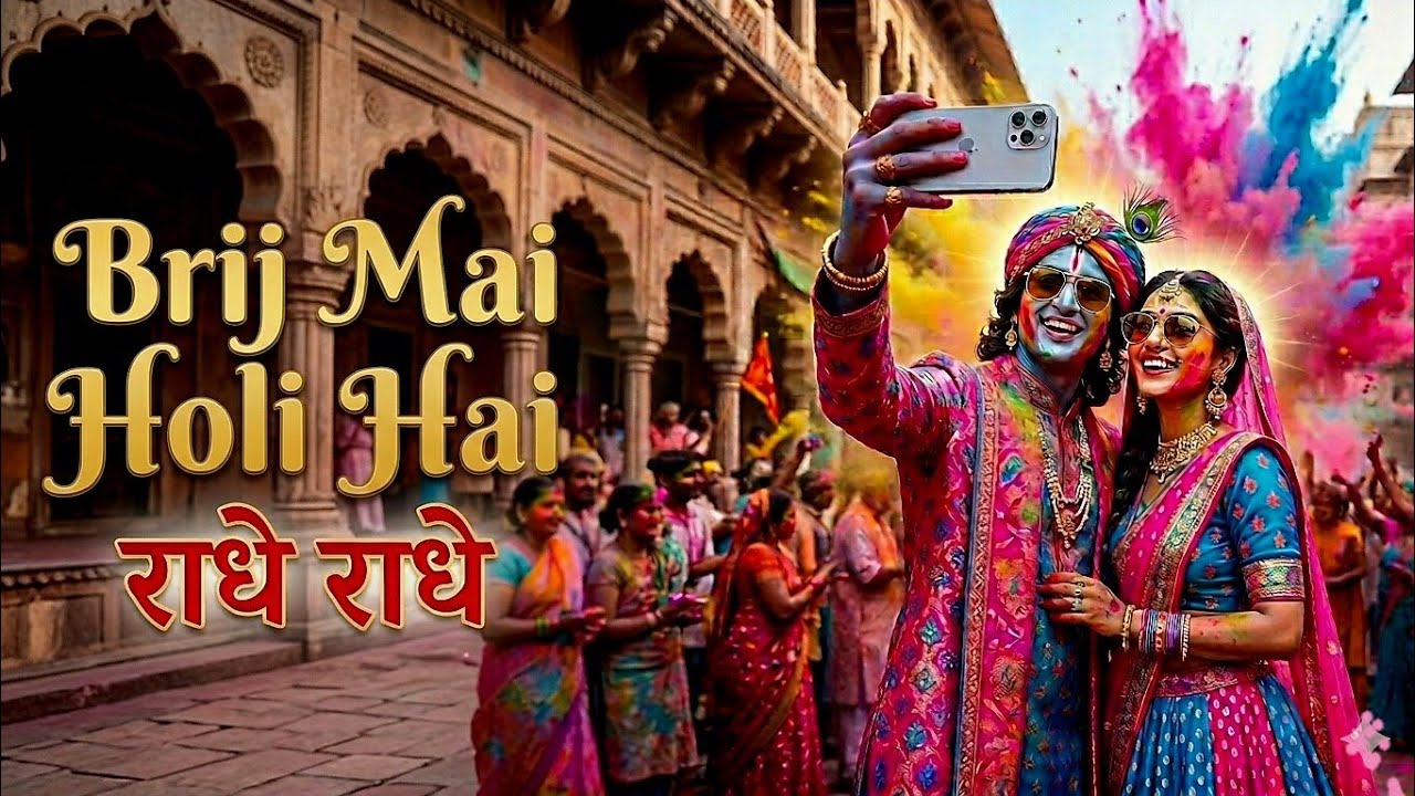 Brij Mai Holi Hai 2026 🎨 | Lord Krishna & Radha Modern Holi Special | Sanatani Devotional Music