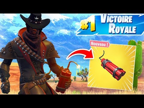 je deviens sherif dans le nouveau mode de jeu fortnite far west et elimine mes ennemis a coup de dynamite pour top 1 - far west fortnite