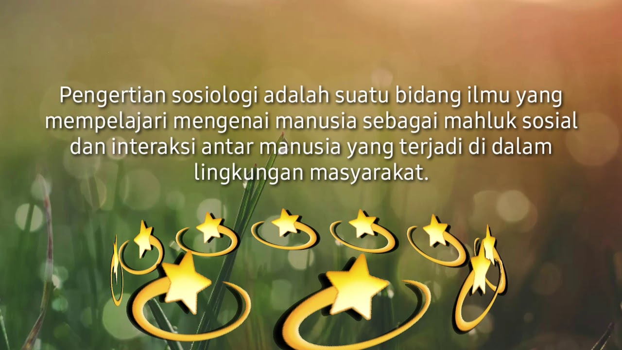 Sosiologi dan ciri ciri - YouTube