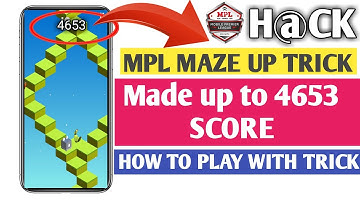 Mpl maze up 4500 plus score tricks || unlimited tricks