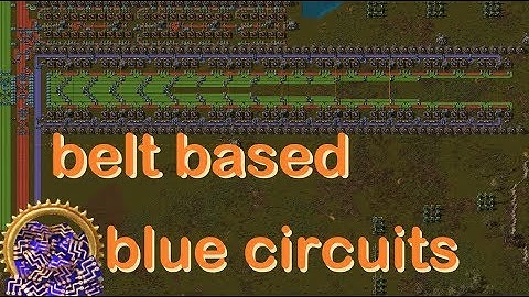 MASSIVE -blue circuits- production, belt based Factorio