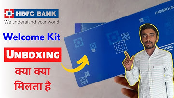 HDFC Bank Welcome Kit Unboxing | HDFC Bank Welcome Kit Unboxing 2025