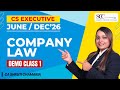 🔥 Company Law | CS Executive | Demo Class 1 | by CA Shruti Chamaria | Shruti Chamaria Classes✨