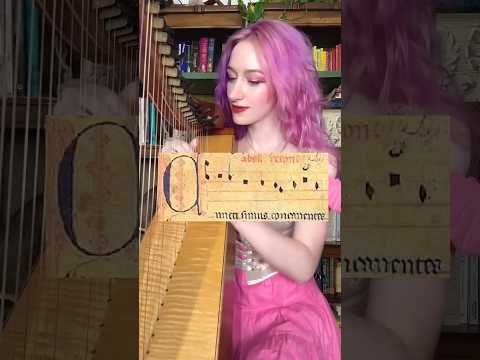 14th Century Medieval Manuscript Song Cuncti Simus Concanentes By Melegie On Celtic Harp 14th Century Medieval Manuscript Song Cuncti Simus Concanentes By Melegie On Celtic Harp