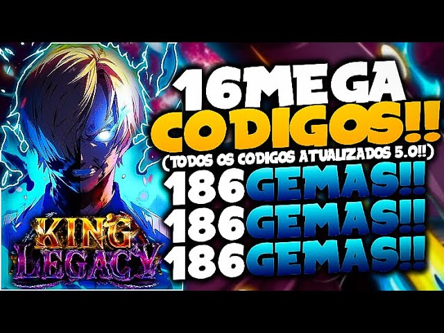 TODOS!! MEGA *EXCLUSIVOS* CODES SECRETOS no KING LEGACY! (new