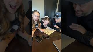Doing the NYT Crossword. Harper got two words before she found her own last name #funny #daughter