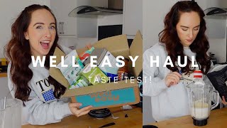 &#39;WELL EASY&#39; UK HAUL + TASTE TEST 😋 Tropeaka, Hunter &amp; Gather, Four Sigmatic + more!