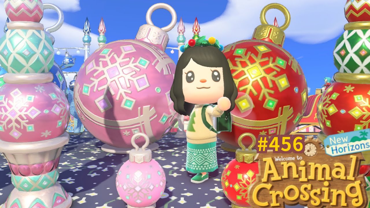 Décoration géante de Noël 2021 complète en 3 couleurs 🏝 Animal Crossing