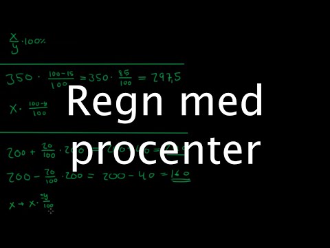 Regn med procenter