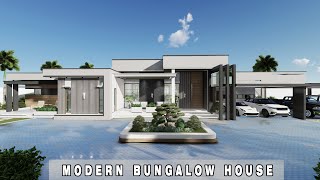 Project #28: MODERN BUNGALOW HOUSE | MODERN HOUSE DESIGN | PART-1