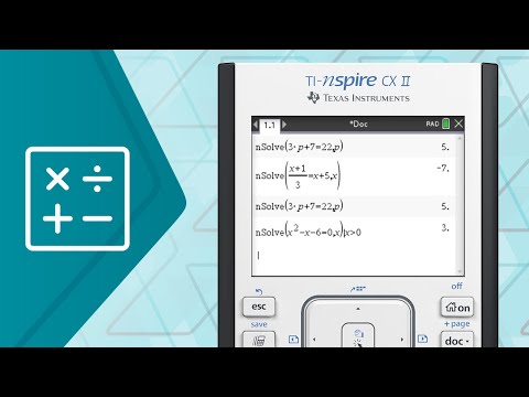 Use Numerical Solve on the TI-Nspire CX II Graphing Calculator