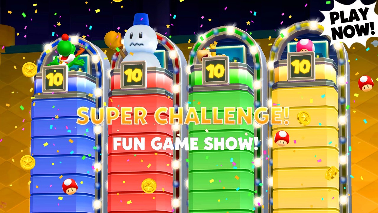 Mario Party 9 Minigames High Rollers - Snowman vs Bowser Jr vs Toadette vs Yoshi  MasterDifficulty