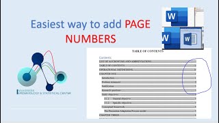 Add page numbers to a word document in 2 minutes