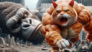 Cat Rescued Owner from King Kong Attack : AI CAT #catstory