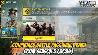 Season 5 (2024) confirmed battle pass vault baru codm S5 | CODM indonesia