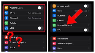 Hidden Personal Hotspot | How to Enable Personal Hotspot on iOS 2023