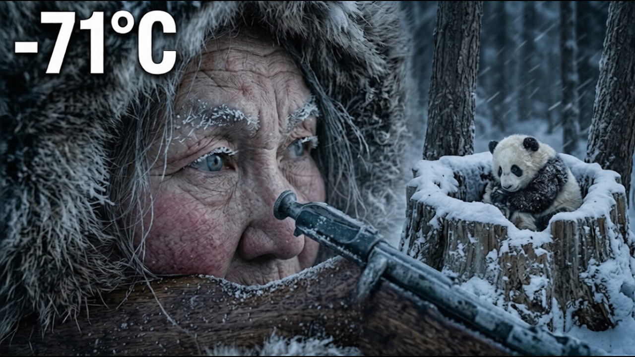 80-Year-Old Grandma Risked Everything to Save a Freezing Baby Panda at -71°C ❄️🐼