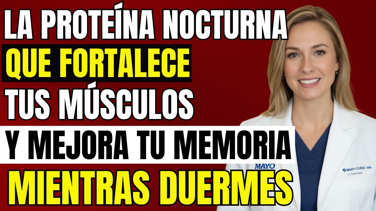 URÓLOGA REVELA: La proteína nocturna que fortalece tus músculos y mejora tu memoria