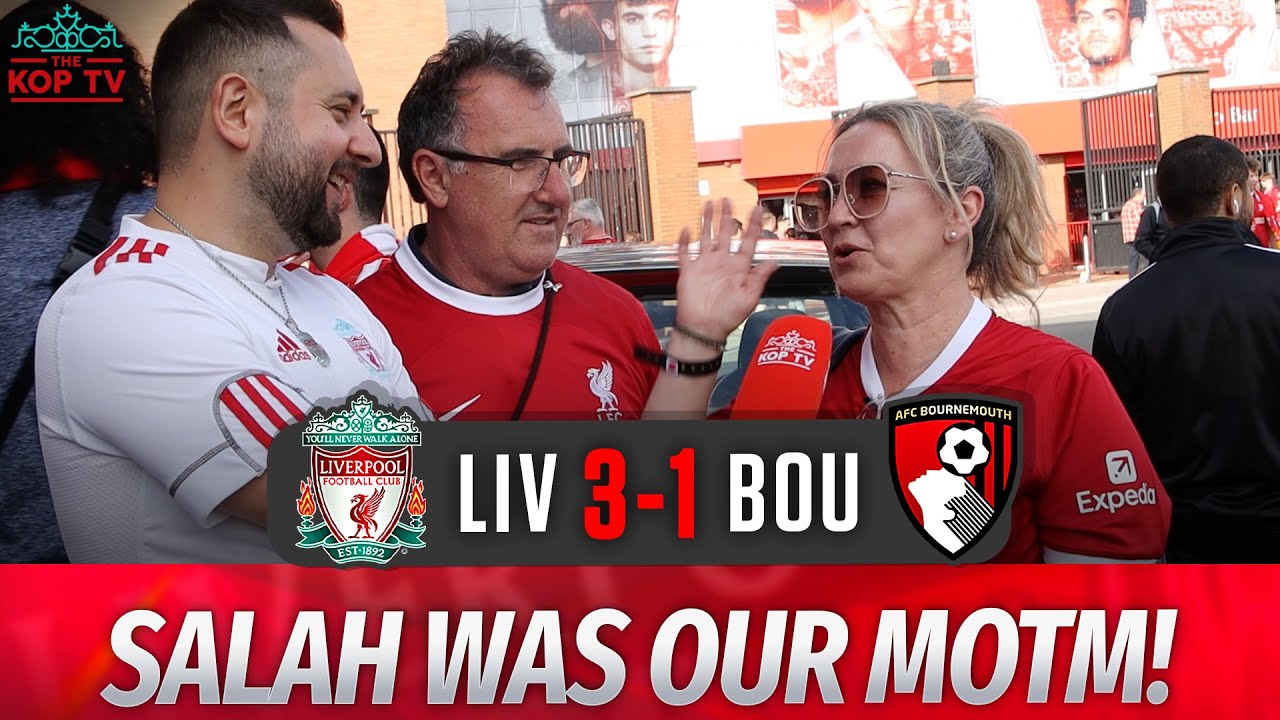 Liverpool 3-1 Bournemouth Salah Was Our MOTM! Louis and Sonia Fan Cam 