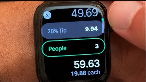 How to Calculate Tips on Apple Watch with WatchOS 9