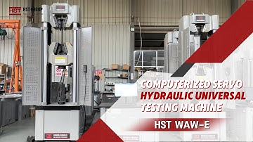 Which machine is used for testing?-HST WAW-E series Servo Hydraulic Universal Testing Machine