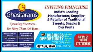 Ghasitaram|Supplier & Retailer Of Traditional Sweets, Snacks & Dry Fruits-Business Opportunity