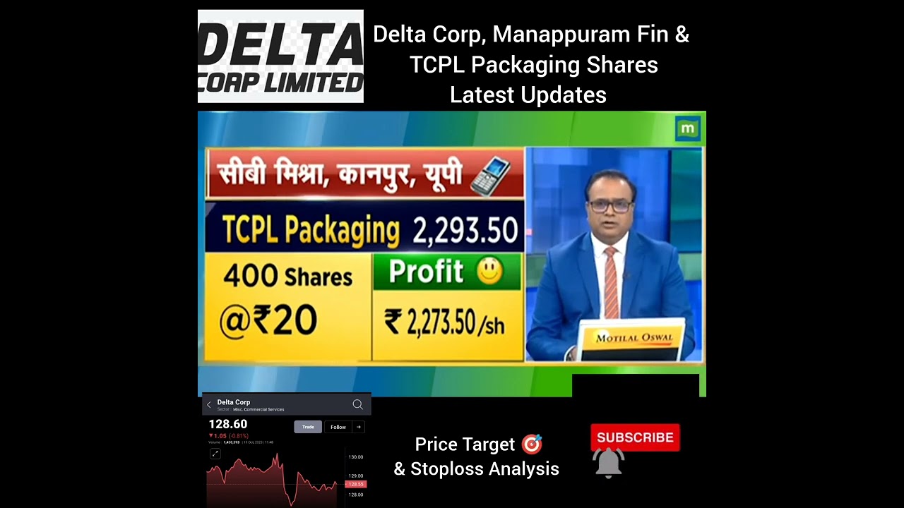Delta Corp, Manappuram Fin & TCPL Packaging Latest Updates| 