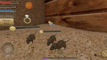 Mouse Simulator - Gameplay walkthrough part 4-Child,All family members,Duck on sponge.