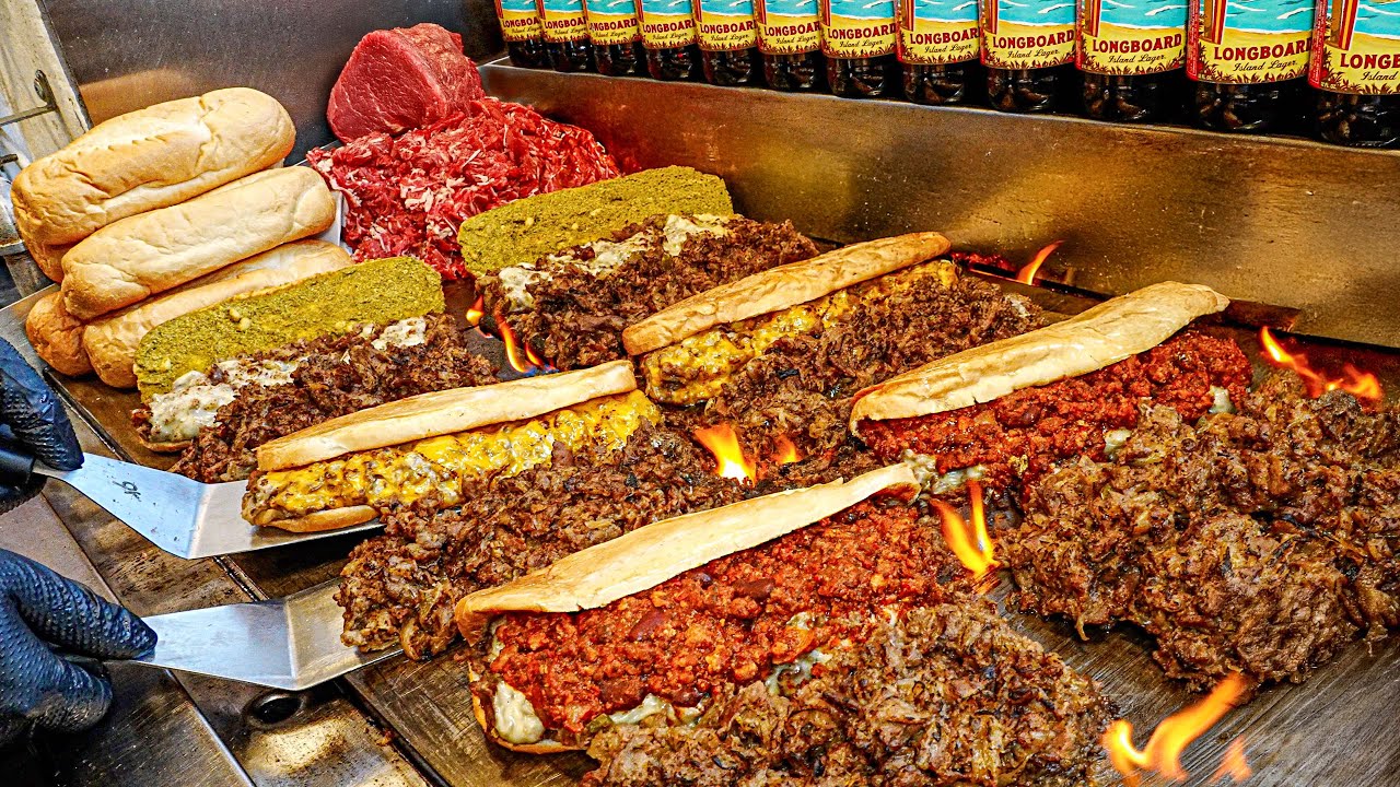 Шеф-повар, прошедший подготовку в спецназе! Американский сэндвич с мясной бомбой и двойным сыром