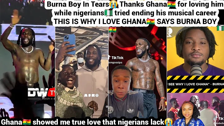 Burna Boy In Tears😭 Thanks Ghana🇬🇭 for loving him while nigerians tried ending his musical career