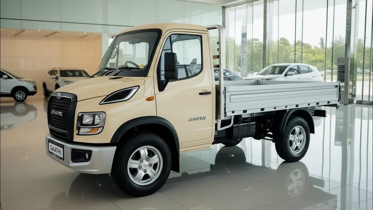 2026 Ashok Leyland Sathi Pro Mini Truck Review 🔥 Cream Color Price, Mileage, Loading Capacity Turbo
