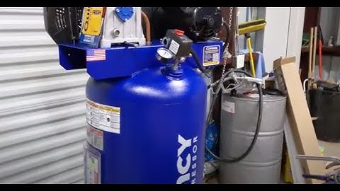 Quincy 3.5-HP 60-Gallon Single Stage Air Compressor Unboxing Q13160VQ