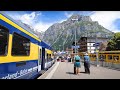 🇨🇭Riding on Fairytale-like Train from Interlaken to Grindelwald Switzerland